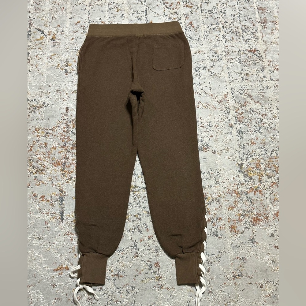 Anthropologie n:Philanthropy Size XS Maryl Joggers Lace Up Leg Cotton Terry - Picture 9 of 13